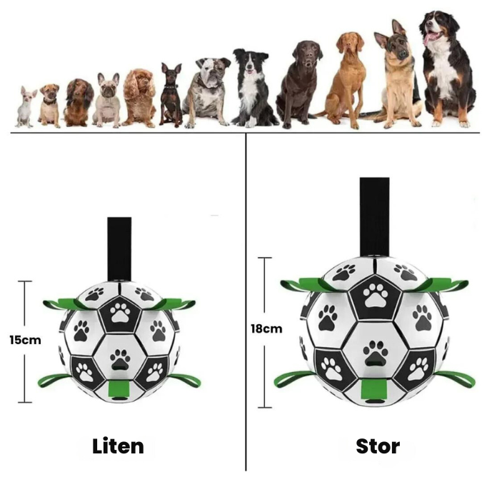 HundFotbollen™️ - Slitstark & Stimulerande Leksak