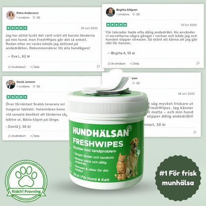 FreshWipes – För frisk andedräkt & starka tänder